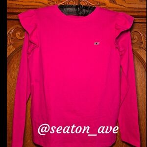 Vineyard Vines Pink Long Sleeve Girl's Tee